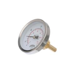 TSW 2-1/2" Face Industrial Hot Water Thermometer with Back 1/2" NPT Connection and Valox Case - 30-240 Deg F