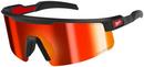 Polarized Wrap Around Safety Glasses - Red Mirrored Dual Coat Lens 