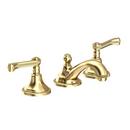 Newport Brass Forever Brass - PVD Widespread Bathroom Sink Faucet with Double Lever Handle 