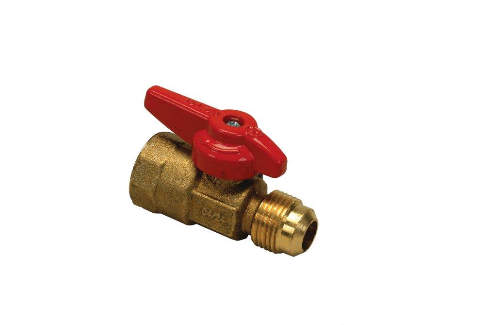 PROFLO&reg; Brass FIPT x Flare Lever Handle Gas Ball Valve 