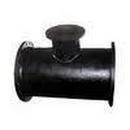 6 in. Flanged Black 125# Cast Iron Tee