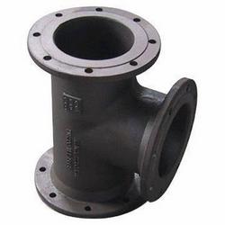 8 in. Flanged Black 125# Cast Iron Tee