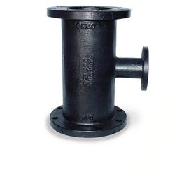 6 x 6 x 4 in. Flanged Black 125# Cast Iron Tee