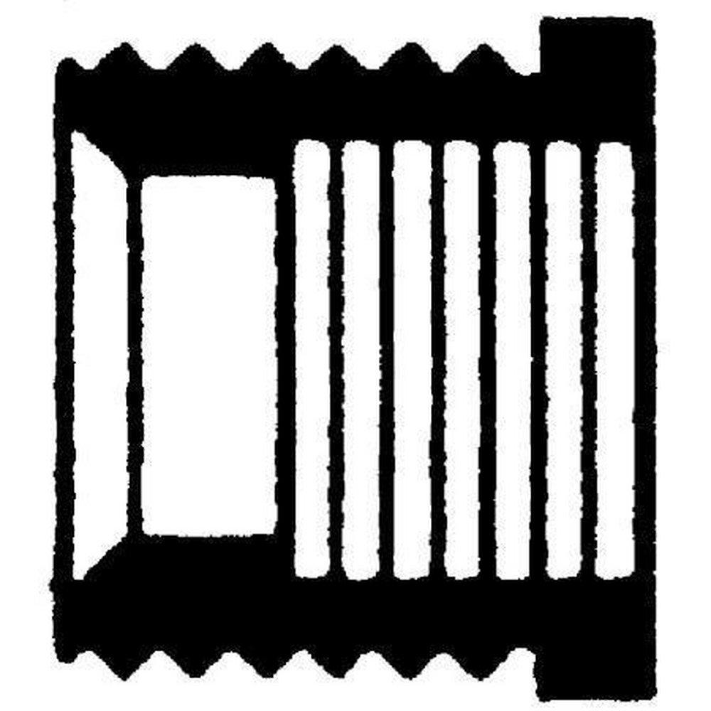 Dark Grey PVC Schedule 80 Threaded Bushing 