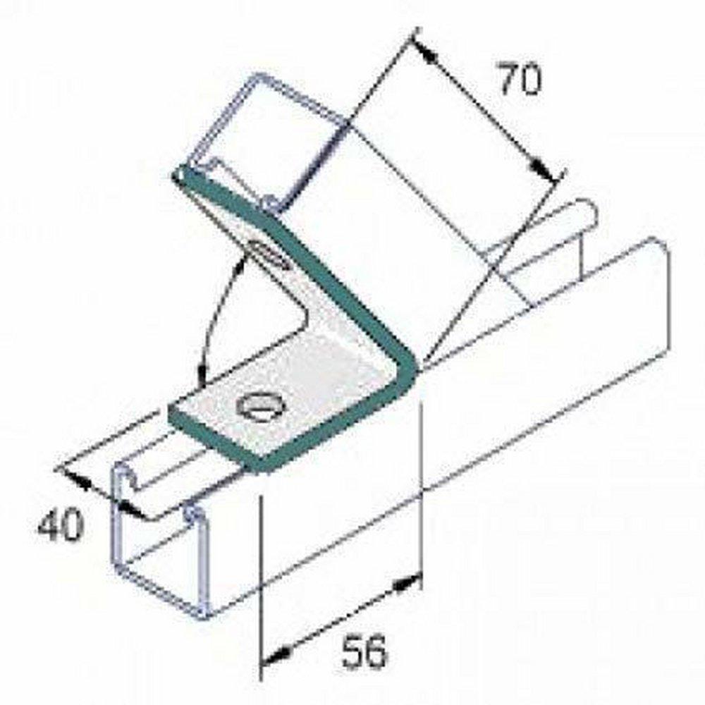 PHD Manufacturing 2-Hole 45 Degree Open Angle Connection 