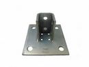 6 in. 4- Hole Electro-Galvanized Strut Post Base for Double 1-5/8 in. Strut