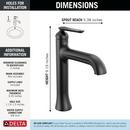 Delta Bonacci: Single Handle Mid-Height Bathroom Faucet 