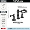 Delta Cassidy: Two Handle Widespread Bathroom Faucet 