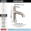 Delta Bonacci: Single Handle Bathroom Faucet 