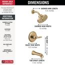 Delta Bonacci: 14 Series Tub Shower Trim 