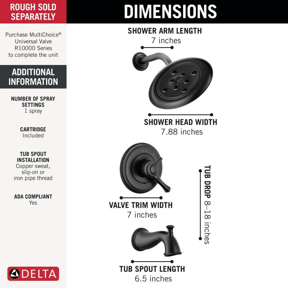 Delta Cassidy: 17 Series Tub Shower Trim 