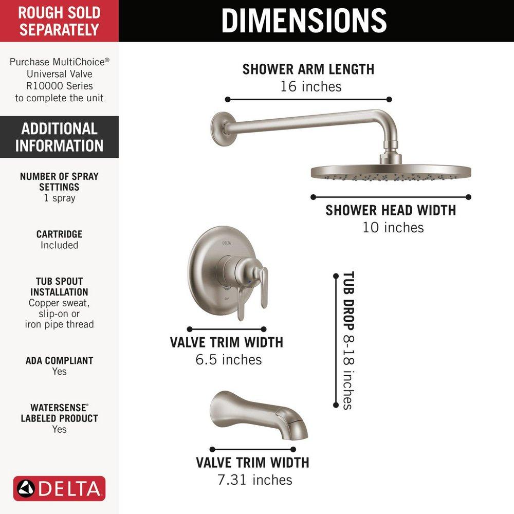 Delta Bonacci: 17 Series Tub Shower Trim 