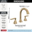 Delta Bonacci: Two Handle Widespread Bathroom Faucet 