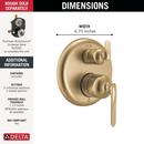 Delta Bonacci: 14 Series 3-Setting Integrated Diverter Trim 