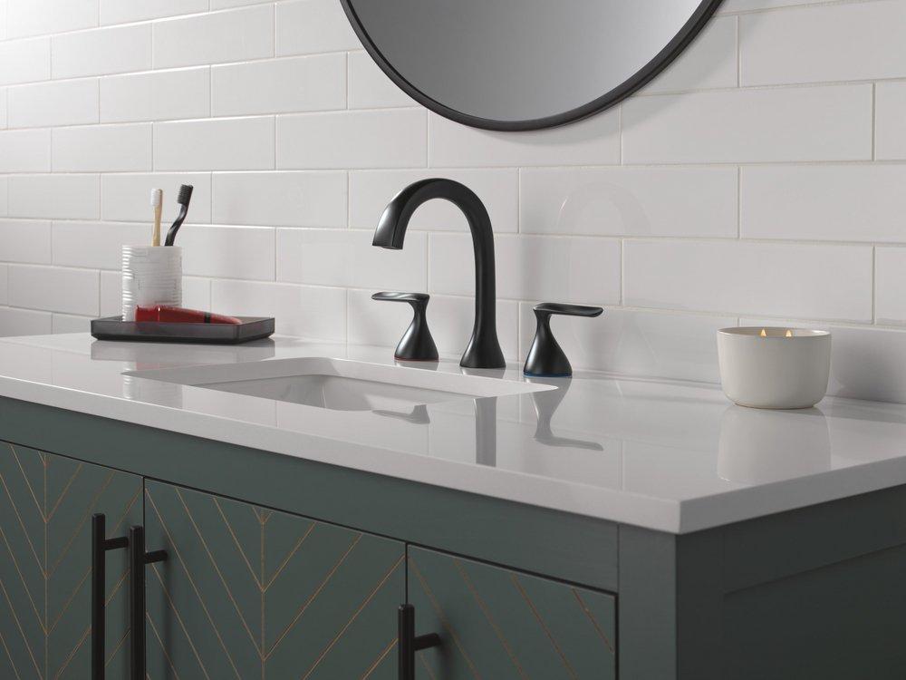 Delta Bonacci: Two Handle Widespread Bathroom Faucet 
