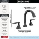 Delta Bonacci: Two Handle Widespread Bathroom Faucet 
