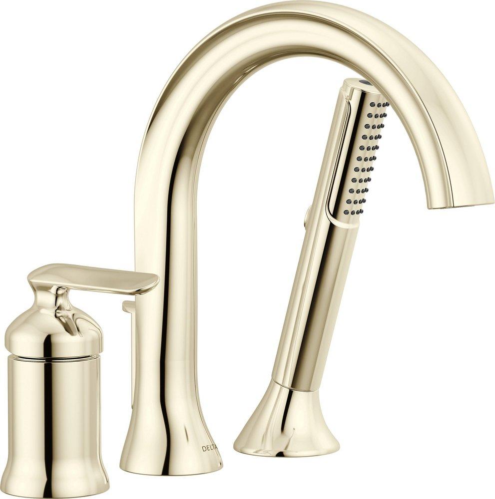Delta Bonacci: Three Hole Roman Tub Trim with Hand Shower 