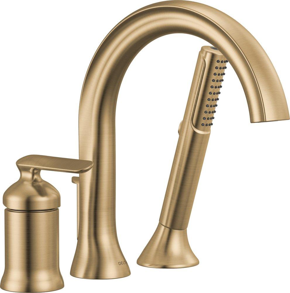 Delta Bonacci: Three Hole Roman Tub Trim with Hand Shower 