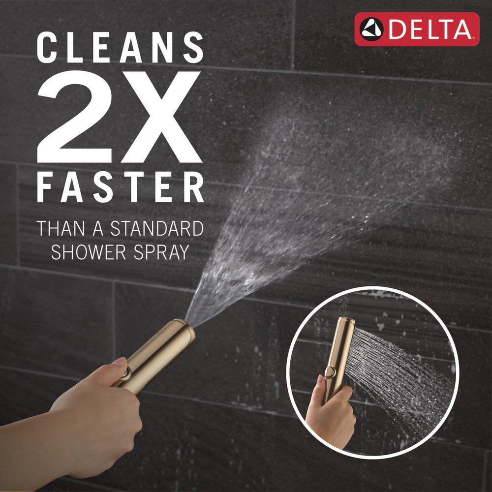 Delta Bonacci: Three Hole Roman Tub Trim with Hand Shower 