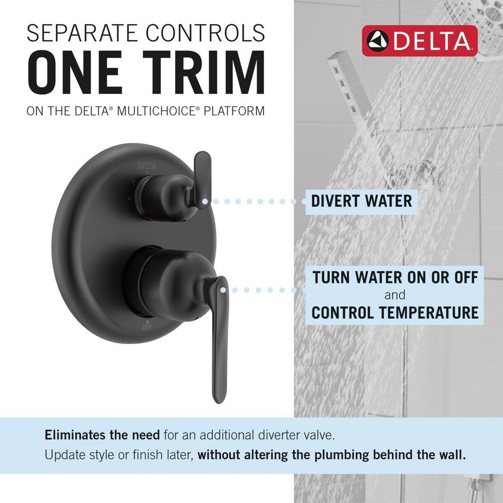 Delta Bonacci: 14 Series 3-Setting Integrated Diverter Trim 