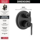 Delta Bonacci: 14 Series 3-Setting Integrated Diverter Trim 