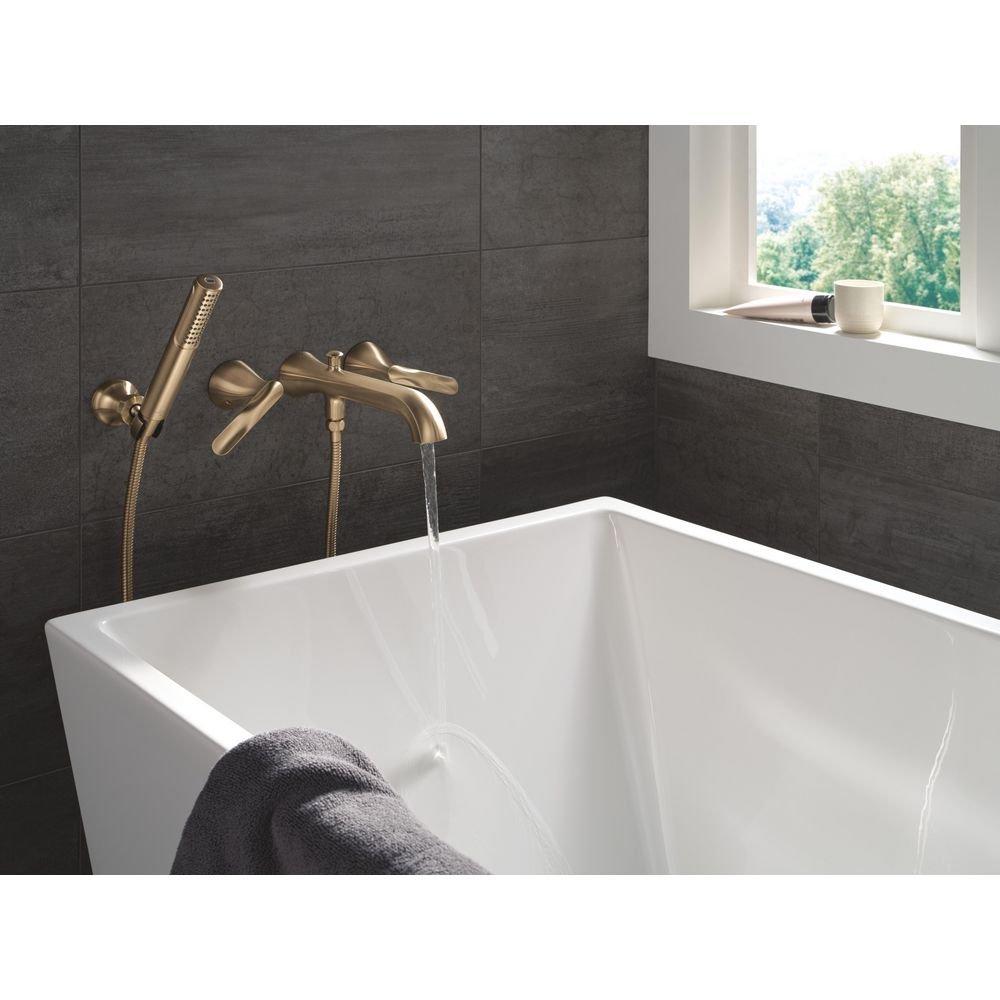 Delta Bonacci: Two Handle Wall Mount Tub Filler Trim with Hand Shower 
