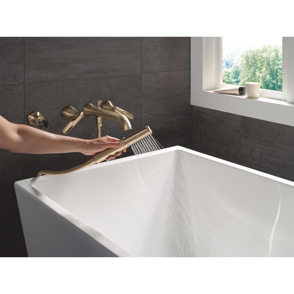 Delta Bonacci: Two Handle Wall Mount Tub Filler Trim with Hand Shower 