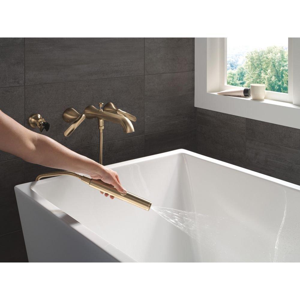 Delta Bonacci: Two Handle Wall Mount Tub Filler Trim with Hand Shower 