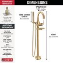 Delta Bonacci: Floor Mount Tub Filler Trim 