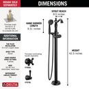 Delta Cassidy: Floor Mount Tub Filler Trim 