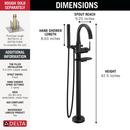 Delta Bonacci: Floor Mount Tub Filler Trim 