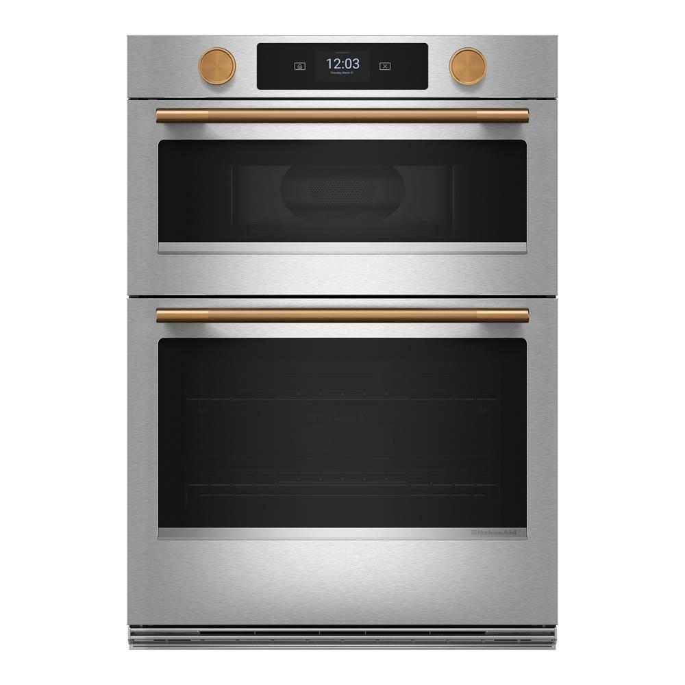30" W Smart Combination Wall Oven and Microwave with Camera in PringShield Stainless Steel 