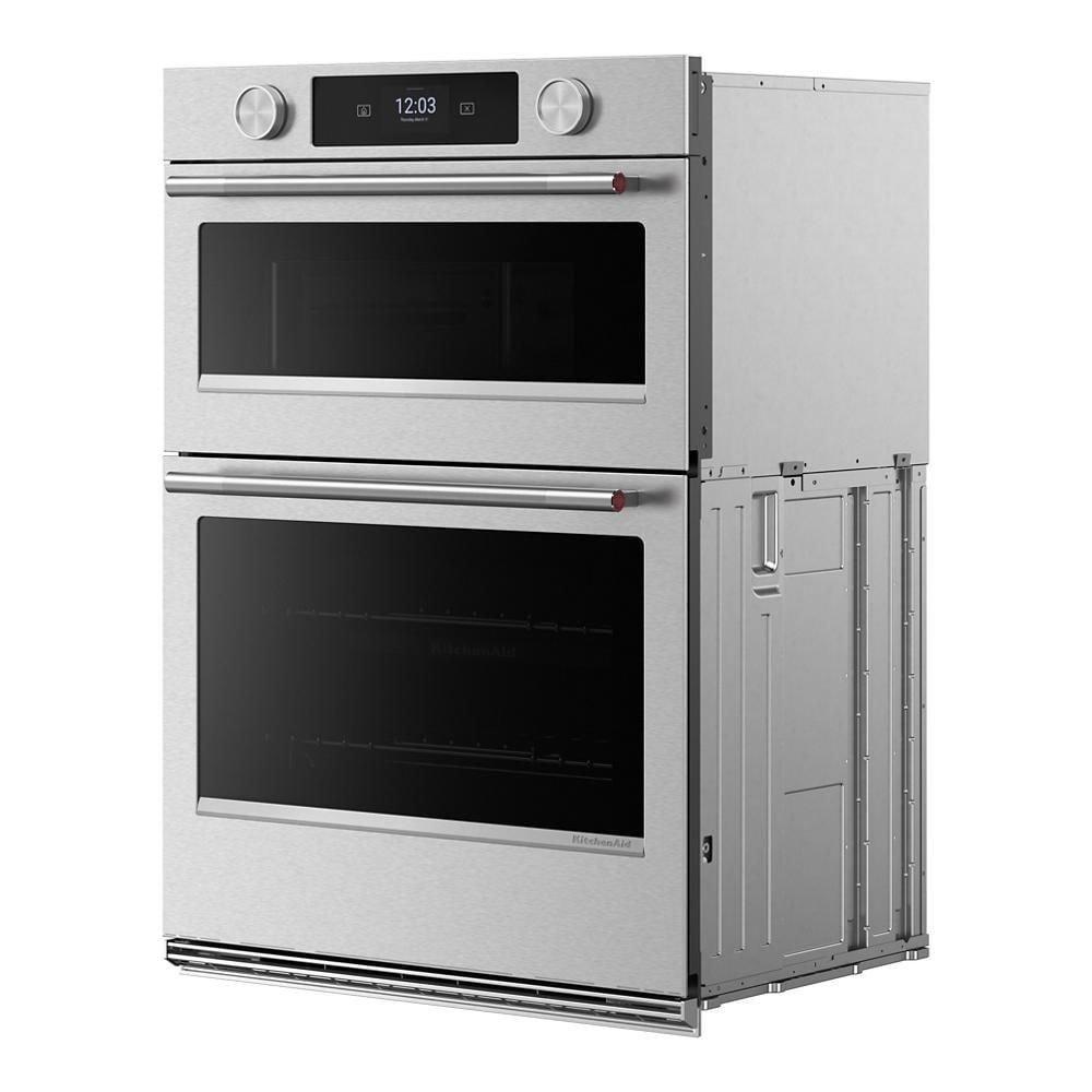 30" W Smart Combination Wall Oven and Microwave with Camera in PringShield Stainless Steel 