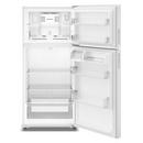 28 Inch Wide 14.3 Cu. Ft. Top Freezer Refrigerator with Adjustable Glass Shelves and Crisper Drawer 
