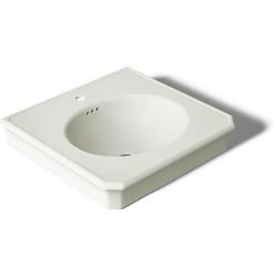 24 in. Pedestal/Console Rectangular Bathroom Sink in Dune