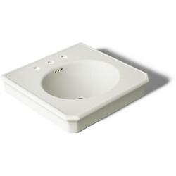 24 in. Pedestal/Console Rectangular Bathroom Sink in Dune