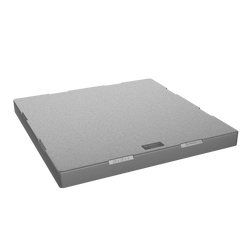 36 in. x 36 in. x 3 in. Grey Plastic Equipment Pad