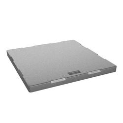 30 in. x 30 in. x 2 in. Grey Plastic Equipment Pad