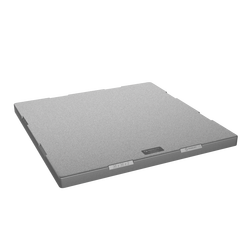 36 in. x 36 in. x 2 in. Grey Plastic Equipment Pad