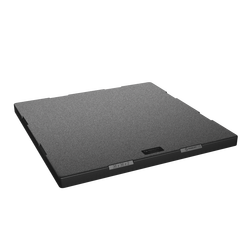 36 in. x 36 in. x 2 in. Black Plastic Equipment Pad