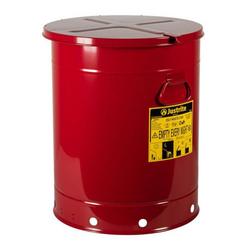 Oily Waste Can 21 Gallon Hand-Operated Cover Red
