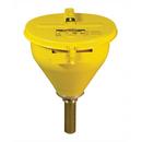 Large Steel Drum Funnel For Flammables 152MM Flame Arrester Self-Closing Cover 2 in. Drum Bung Yellow 