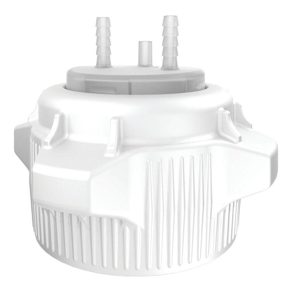 Carboy Cap 83MM Open Top With Adapter Two 1/4 in. Molded-In  Hose Barbs And Vent 