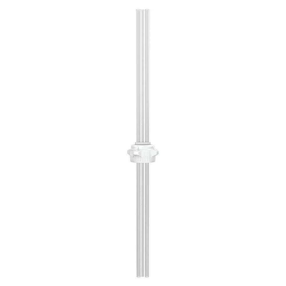 Carboy Cap 53MM Open Top With with Two 1/4 in. & One 1/8 in. OD Tubes 12 in. Length 