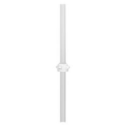 Carboy Cap 53MM Open Top With with Two 1/4 in. & One 1/8 in. OD Tubes 12 in. Length