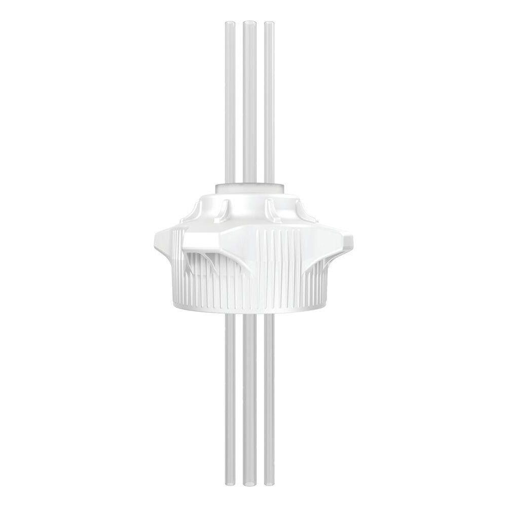 Carboy Cap 120MM Open Top With with Two 1/4 in. & One 3/8 in. OD Tubes 37 in. Length 