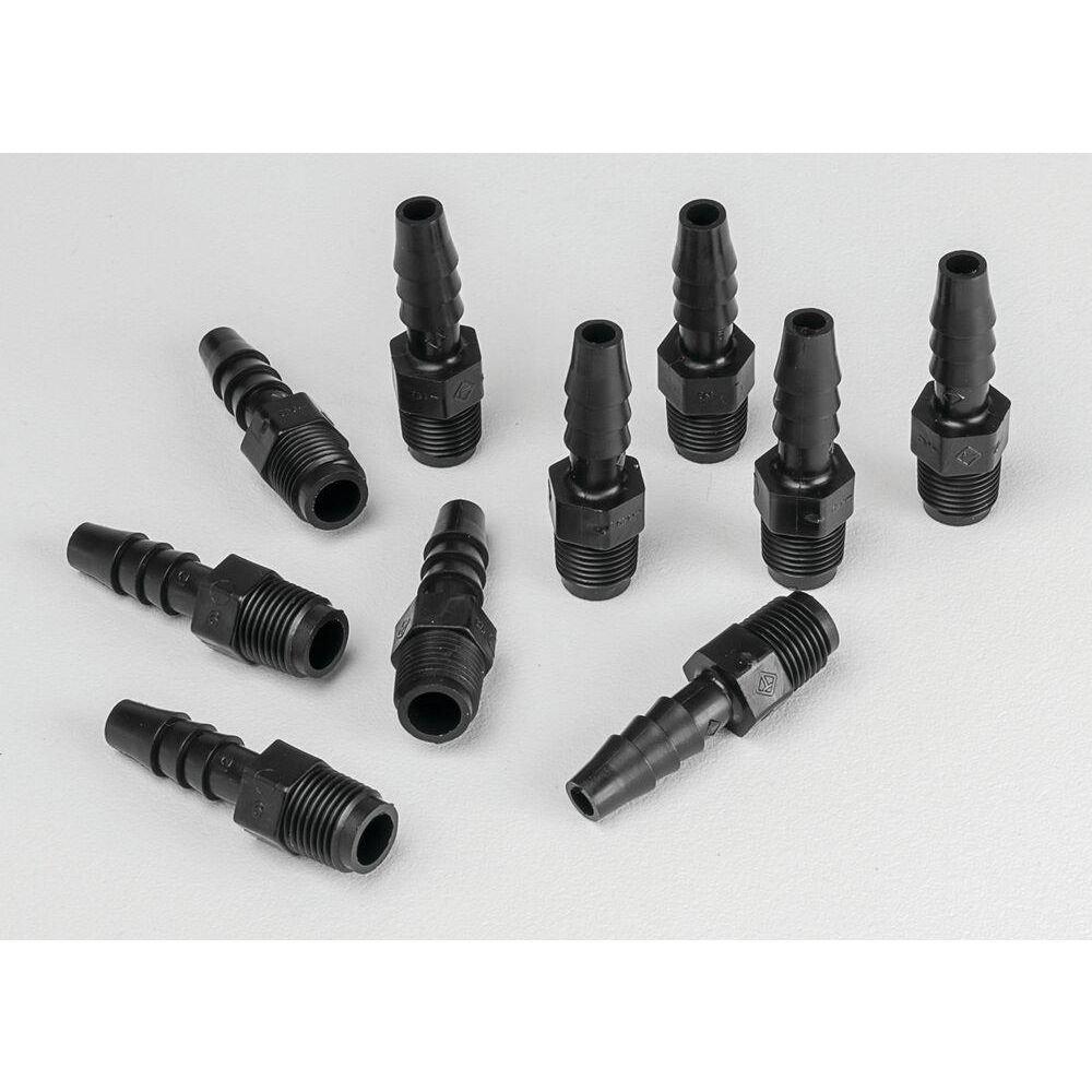 Fittings 1/8 in. MNPT 1/4 in. Hose Barb 10 Per Pack 
