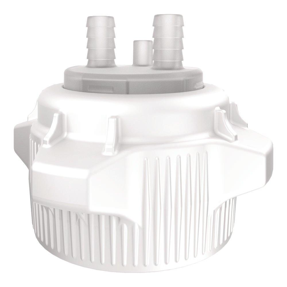 Carboy Cap 83MM Open Top With Adapter Two 1/2 in. Molded-In  Hose Barbs And Vent 