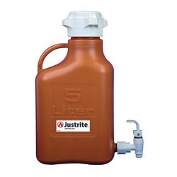 Carboy 5L High Density Polyethylene (HDPE) Amber 83MM Cap with Spigot
