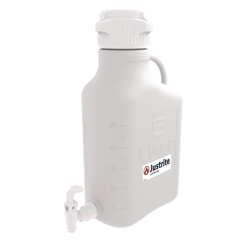 Carboy With Spigot 5L High Density Polyethylene (HDPE) 83MM Cap 